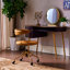 Chaise de bureau pivotante en cuir véritable Daytone
