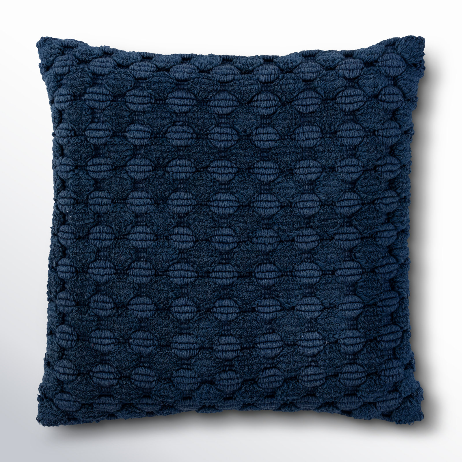 Roya 20" x 20" Cotton Throw Pillow, Blue
