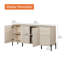 Armoire d'appoint moderne avec crédence en roseau Laverda-2091978290