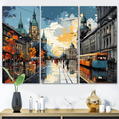 " City Munich Popart II " 3 - Pieces