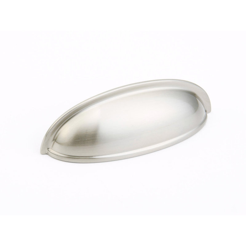 Cup / Bin Pull, Satin Nickel