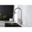 High Arc Single Handle Kitchen Faucet In Brushed Nickel, Pull Down , Deck Plate, Modern Stainless Steel Sink Faucet, Handle, Look-121598727
