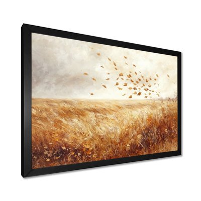 Windy Prairie Leaves In The American Prairies III - Décoration murale feuilles