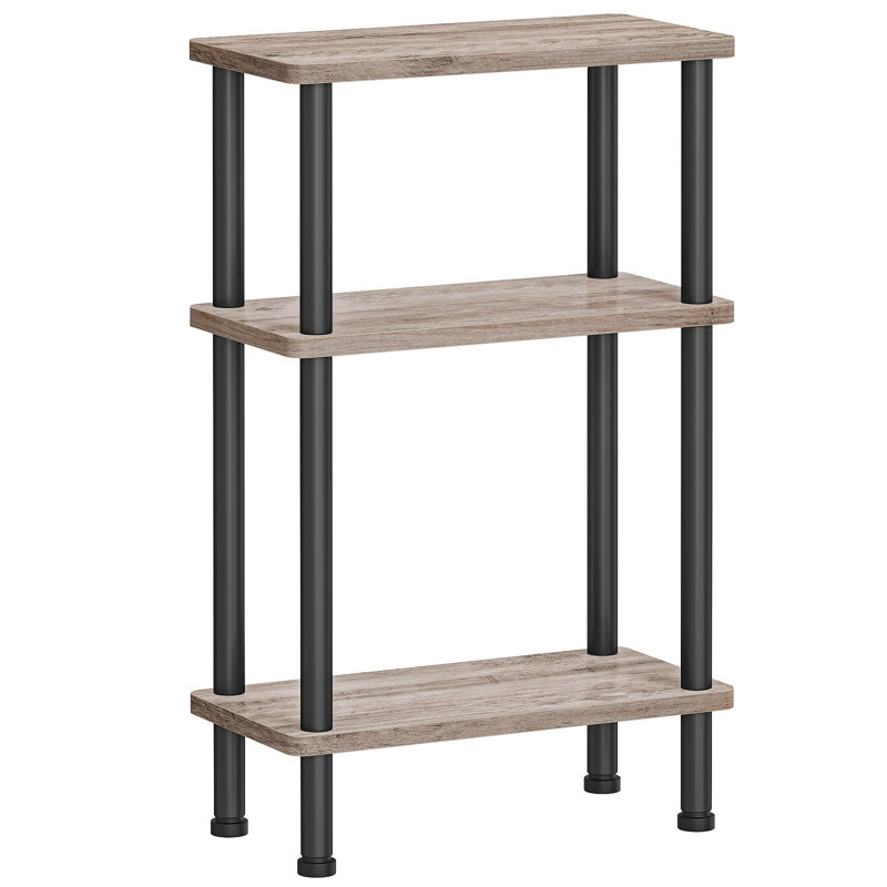 Table de bout étroite à 3 niveaux, Grège