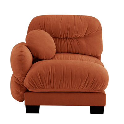Canapé Flora en chenille LSF - Orange