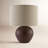 Ceramic Table Lamp with Linen Drum Shade-689099634