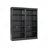 83.4" Tall Wood Bookcase With Light Strip-1280870558-1280870559