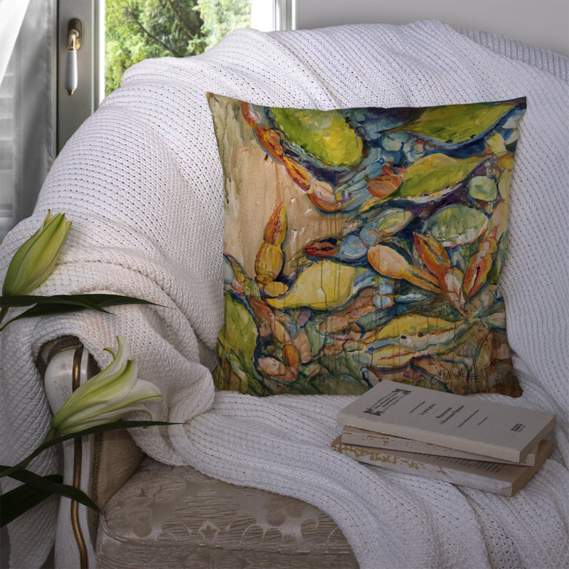 Coussin intérieur/extérieur crabes crabes Jubilee, H 14 po x l 14 po x P 4 po