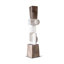 White+Brown Free Form Solid Wood Decorative Object