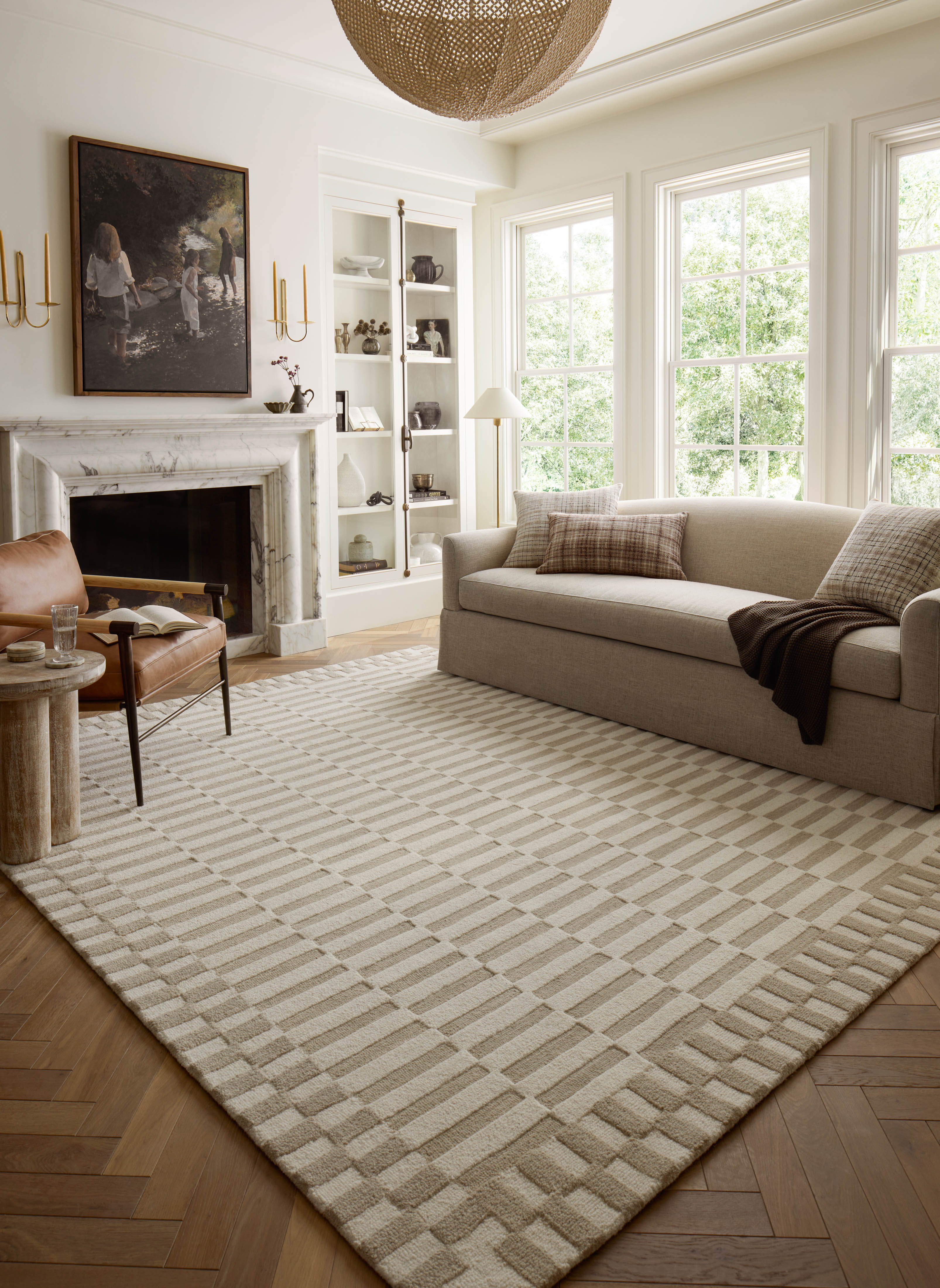 Chris Loves Julia x Loloi Bradley Ivory / Beige Area Rug & Reviews | Wayfair