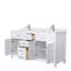 Beckett 66" Freestanding Double Bathroom Vanity with Cultured Marble Top-481319801-473309660-473309634