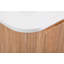Meuble-lavabo mural de 30 po avec lavabo au design incurvé, finition en bois texturé ondulé, marbre de culture intégré intégré, meuble-lavabo flottant moderne pré-assemblé avec tiroir à fermeture en douceur-311184720