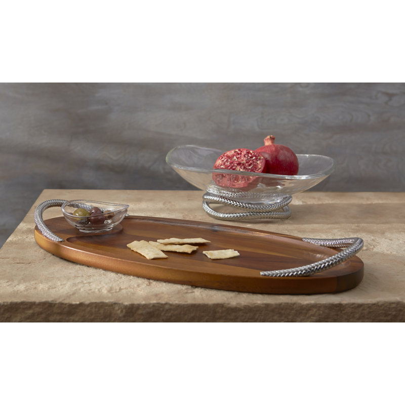 Plateau de service Nambe Braid