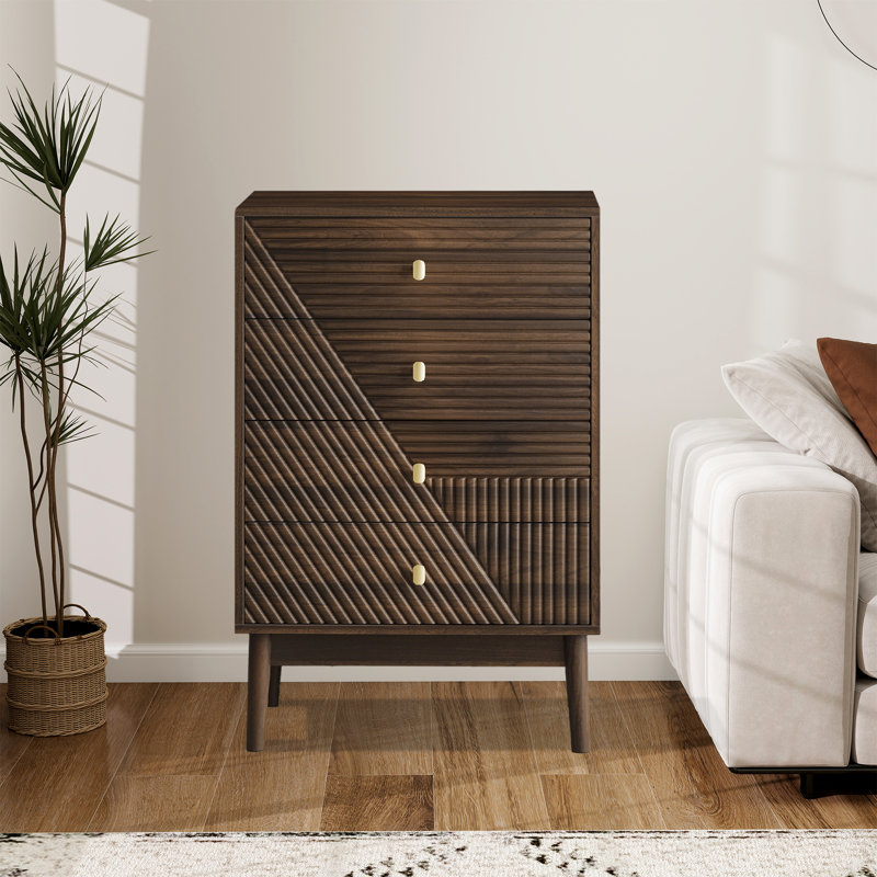 Commode décorative 4 tiroirs l 23,6 po