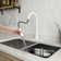 CASAINC Pull Down Kitchen Faucet with Deck Plate