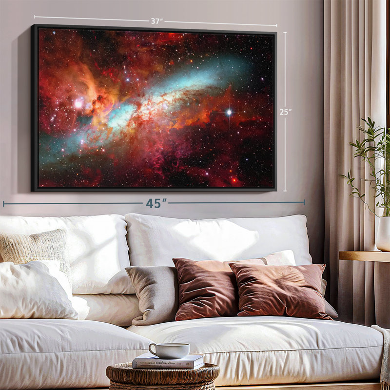 Impression sur toile Galaxy, H 25 po x l 37 po