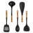 Staub Silicone with Wood Handle 5-Piece Cooking Utensil Set