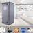 Portable Full Size Infrared - Grey Home Spa Tent With Heating Panels, Foot Pad, Controller, Foldable Chair & Reading . Easy Installation Way. . 29.24In Wide Simple Install Characteristic. 65.2In Tall
