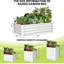 Galvanized Raised Metal Garden Bed, Planter Boxes with Open Base, Safety Edge & Support Poles, Includes Gardening Glove-88299403-88299402-88299393