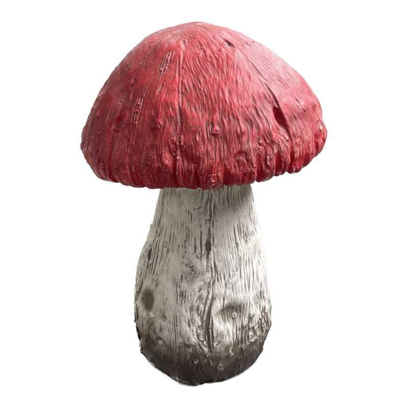 Statue champignon Areionna rouge