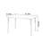 Brown Light luxury Style Rectangular Writing Desk