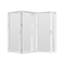 Porte de patio pliante blanche en aluminium 96 po x 80 po (3 + 0) avec 𝗥𝗲𝘁𝗿𝗮𝗰𝘁𝗮𝗯𝗹𝗲 𝗦𝗰𝗿𝗲𝗲𝗻-124594665-124572057