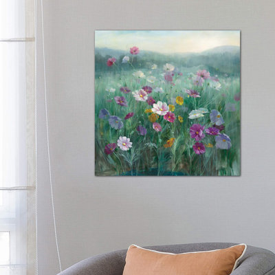 Cosmos At Dawn by Danhui Nai - Wrapped Canvas Print