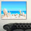 « coquillages on tropical beach », reproduction d’art Seashore-1861329340-1861329282