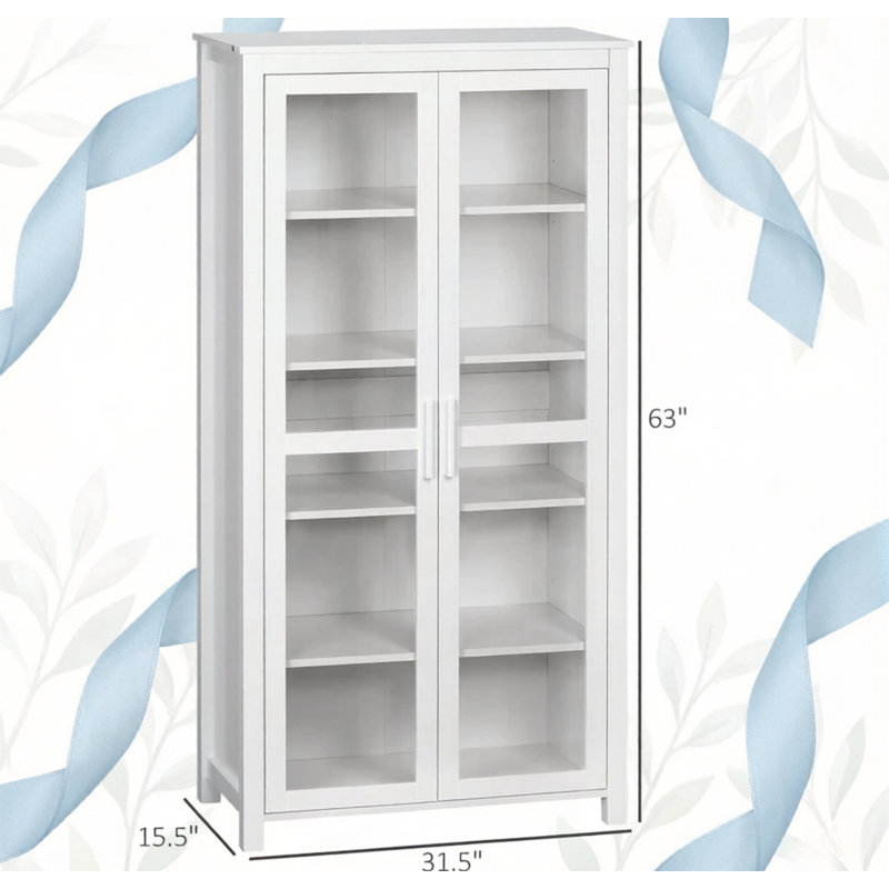 Hall Storage Cabinet,Kitchen Pantry Cabinet,Chic Display Cabinet