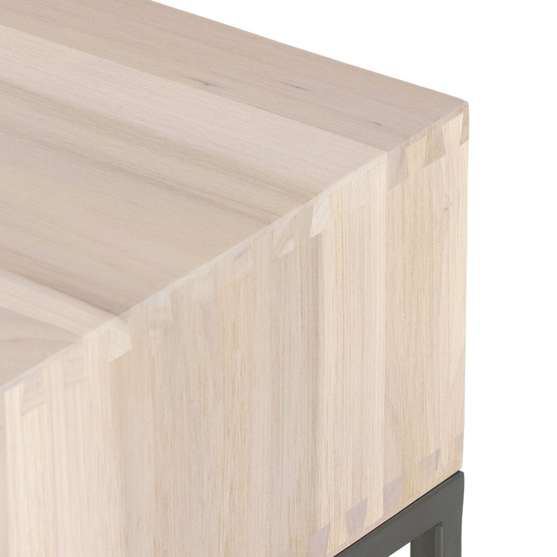 Trey 1 - Drawer Solid Wood Nightstand