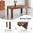 86.5" Extendable Rectangular Dining Table With 2 Drop Leaves And Solid Wood Legs, Seats 4-10