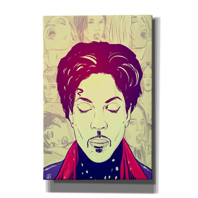 «Prince sur toile» par Giuseppe Cristiano, L 12 po x H 18 po