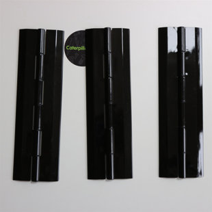 Acrylic Hinge 150mm Black, Continous Acrylic Piano Hinges (Set of 3)
