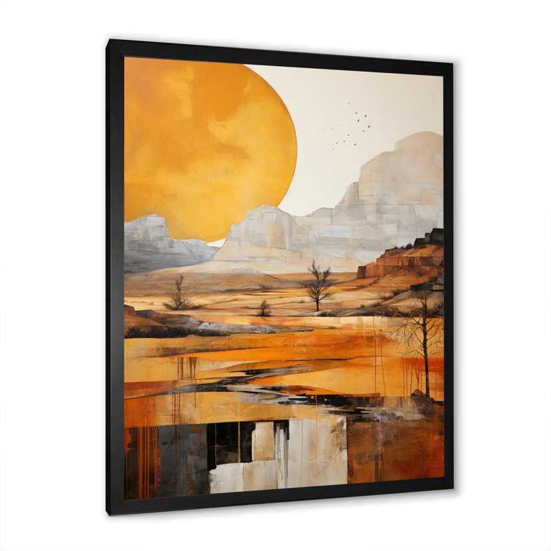 Hrisha Bold Canyon Mirage IV - impression, H 32 po x l 24 po x P 1 po, Cadre photo noir