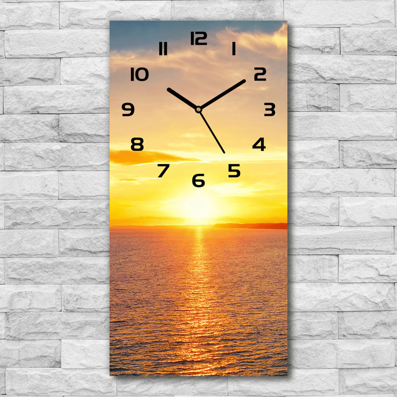 Jaquandre Glass Wall Clock, Yellow/Black