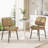 PU Leather Upholstered Dining Chairs With Stitched Detailing And Soft Padding - Perfect Side Chairs For Dining Rooms, Kitchens, And Living Rooms.-1779299457-1779299461