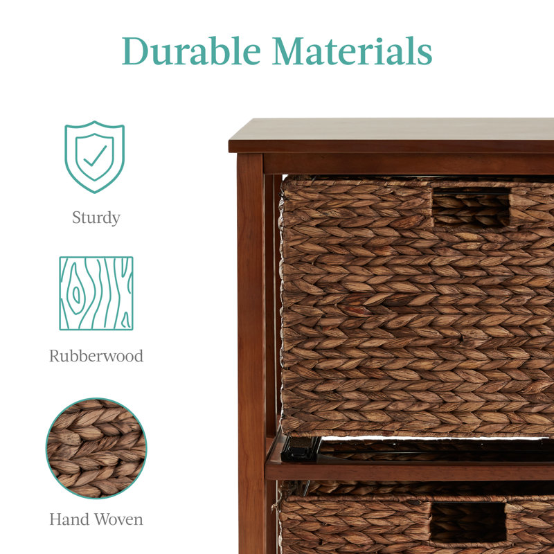 Grahame 2 Vertical Filing Cabinet, Brown
