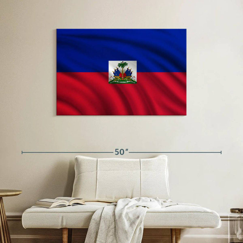 Drapeau d'Haïti Borges, H 26 po x l 39 po