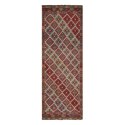 One-of-a-Kind 3'5" X 10'5" Flatweave Area Rug