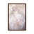 Toile avec cadre en bois brun classique