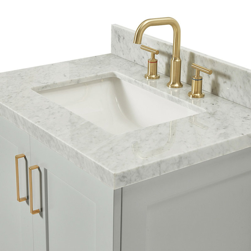 ARIEL TAYLOR 31 IN RECTANGLE SINK VANITY, Gray, Rectangle