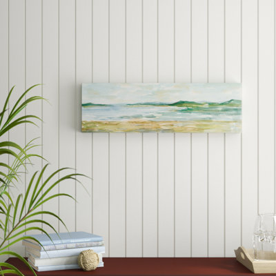 « panoramique seascape i », peinture sur toile tendue