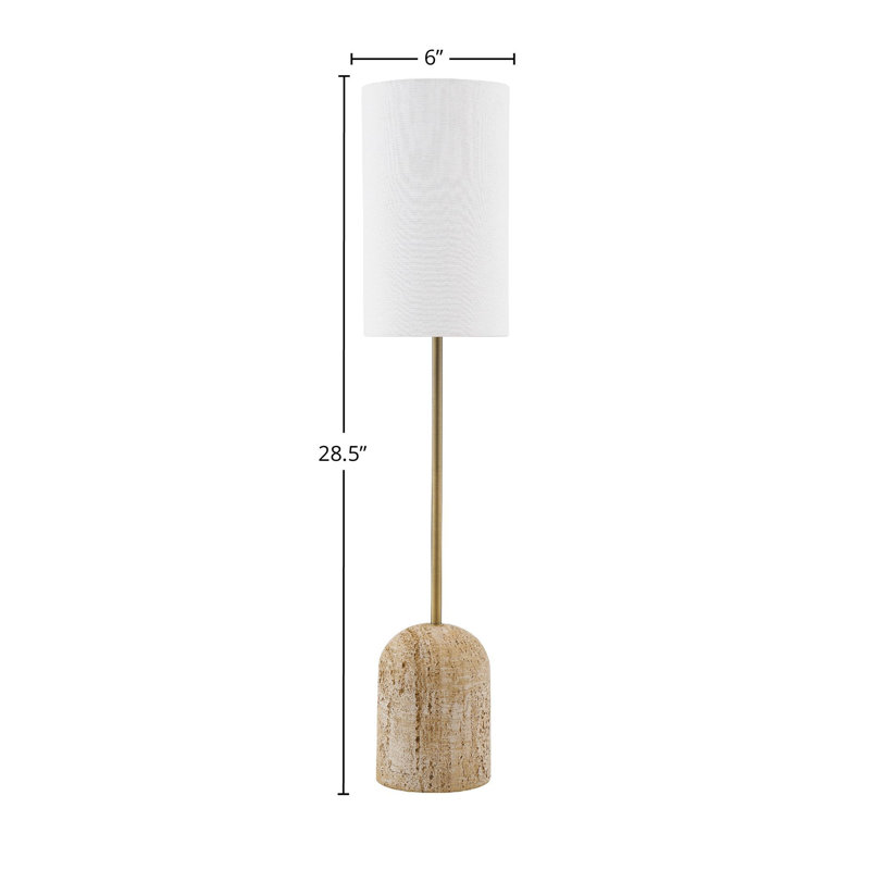 Lampe de table 29 "avec abat-jour en tissu Caroline, or
