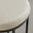 Upholstered Counter Stool with Metal Frame-118574731