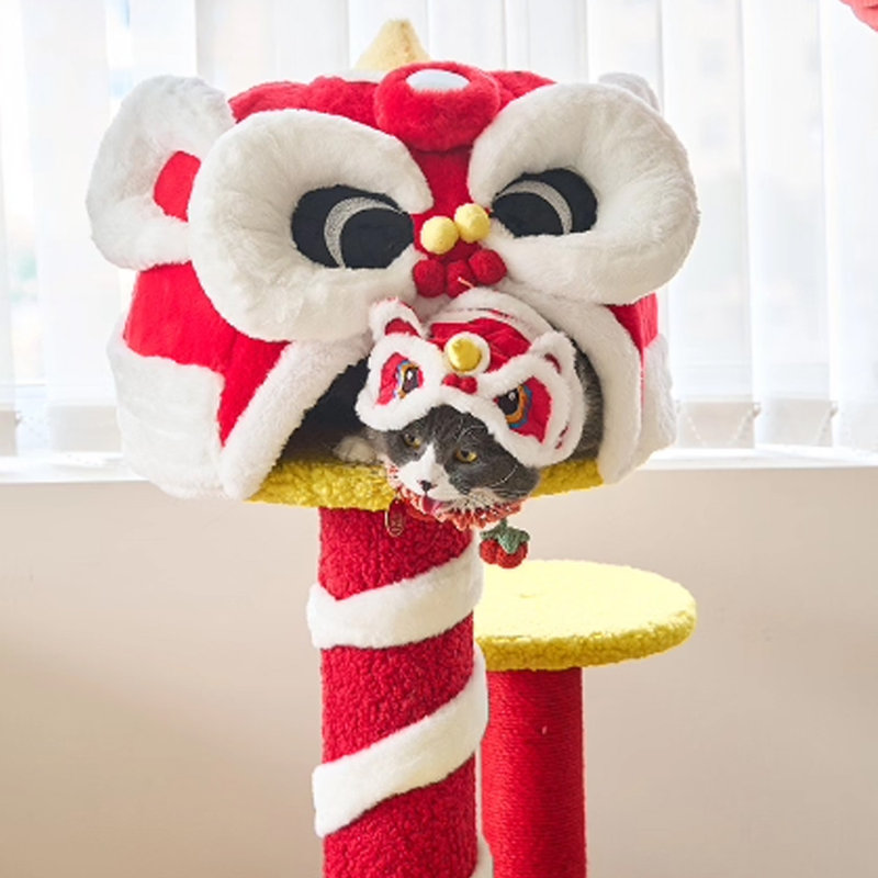 6 Tiers Cat Tree with Condons,Perch,Scratching Posts