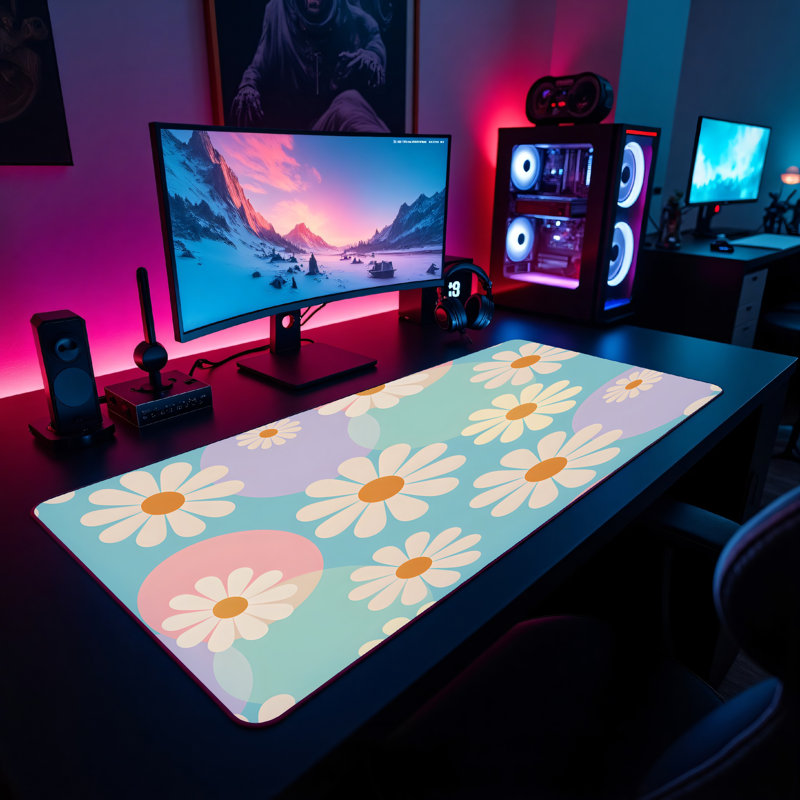 Polyester Desk Pad, 14.4x12.1