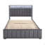 Ensemble de tissu d'ameublement capitonné à 1 lit à DEL pour lit double 1pc-1065107822