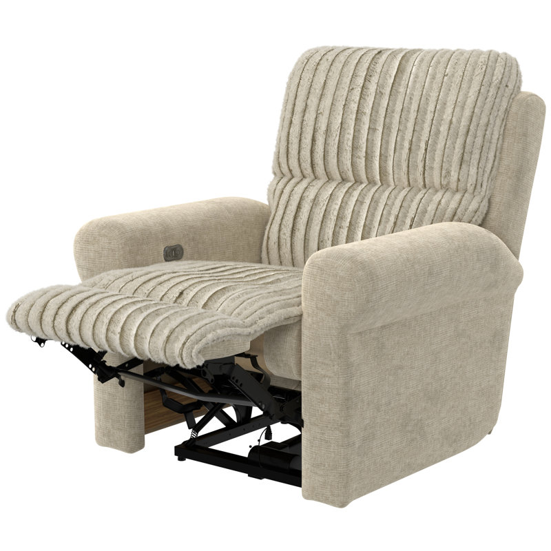 Doryan Swivel Glider Recliner, Cream, Power