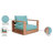 Gazel Teak Patio Chair with Cushions-86506440