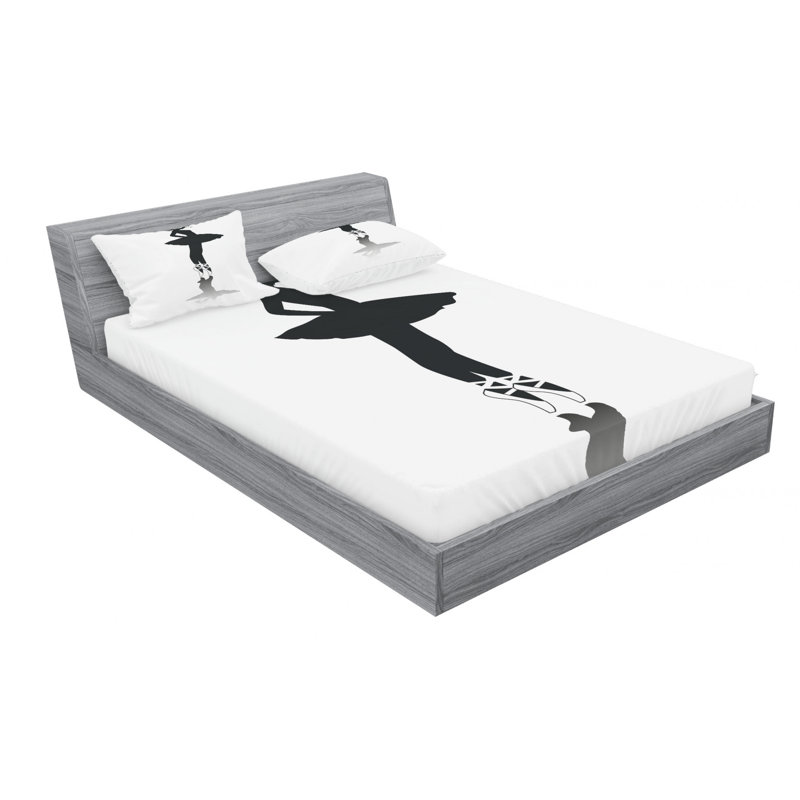 Microfiber Sheet Set, Queen Sheet Set with Fitted Sheet
